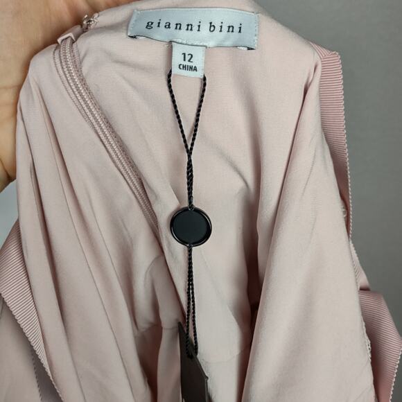 Gianni Bini Ivette Embroider Square Neck Sleeveless A line Floral Dress Size 12 - Picture 6 of 16